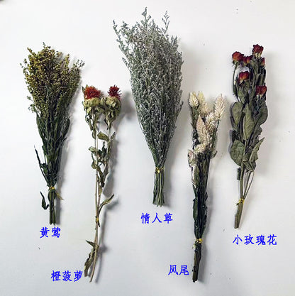 Natural Dried Flower Habitat Decor for Small Pets