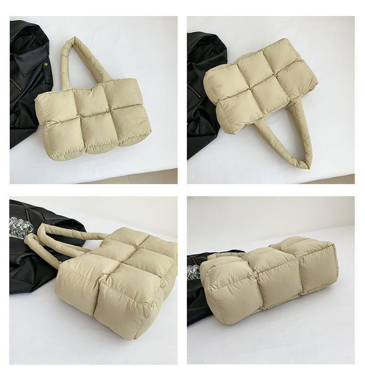 Women’s Quilted Waterproof Tote Shoulder Bag