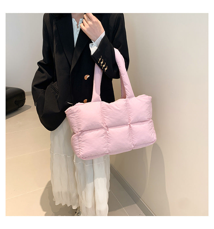 Women’s Quilted Waterproof Tote Shoulder Bag