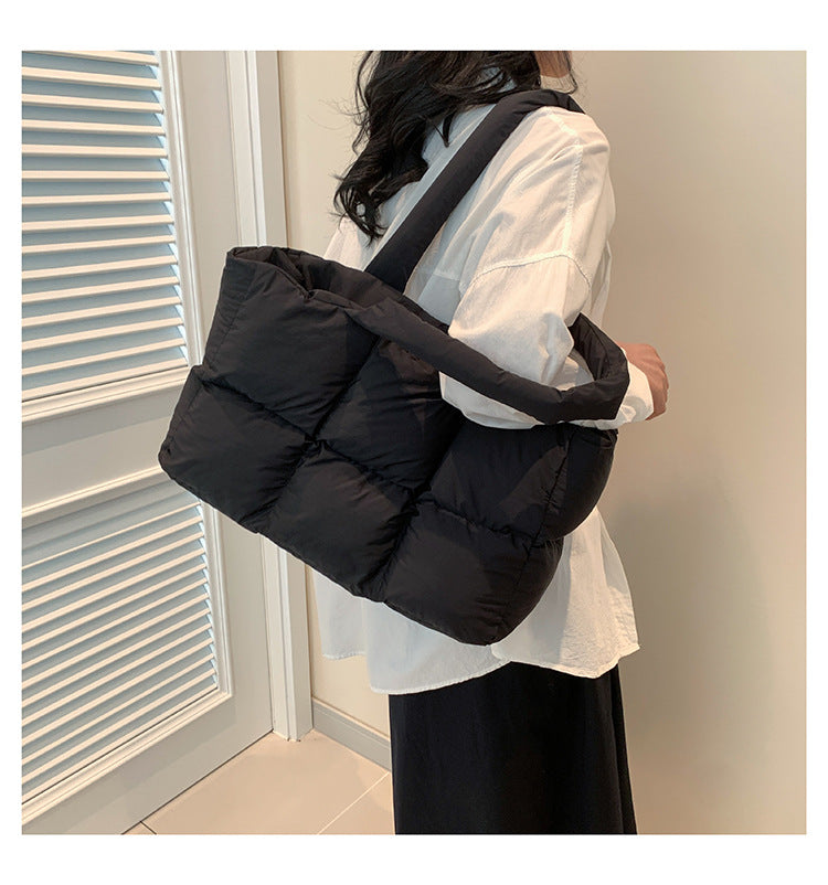 Women’s Quilted Waterproof Tote Shoulder Bag