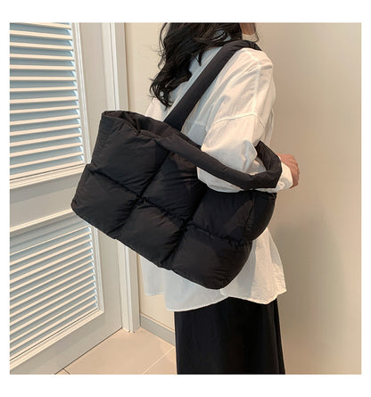 Women’s Quilted Waterproof Tote Shoulder Bag
