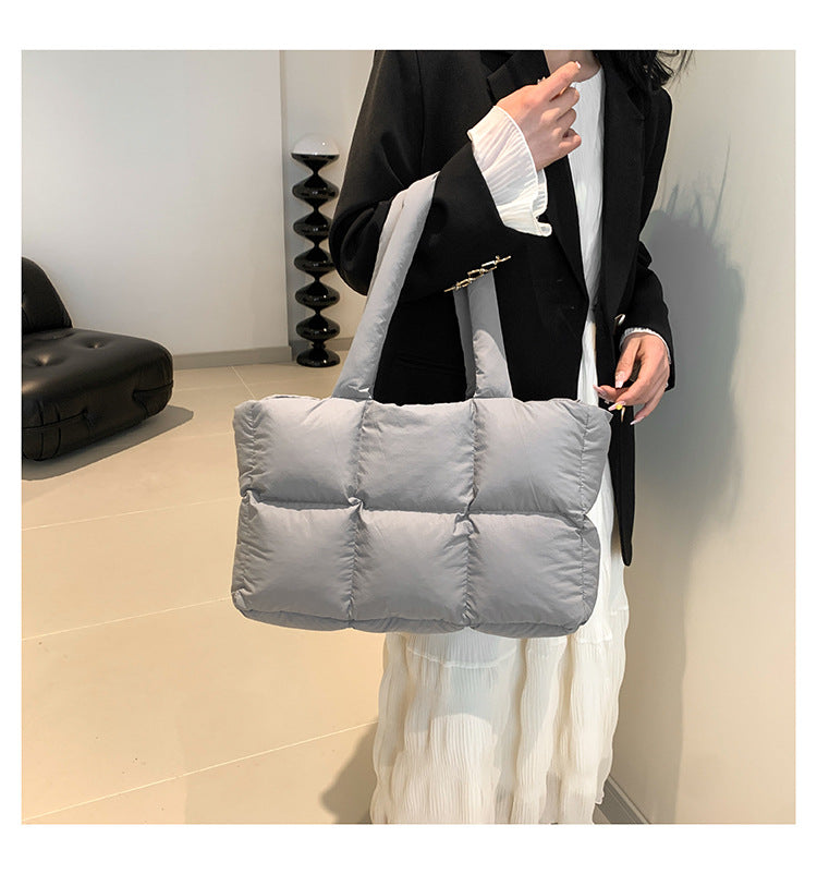 Women’s Quilted Waterproof Tote Shoulder Bag