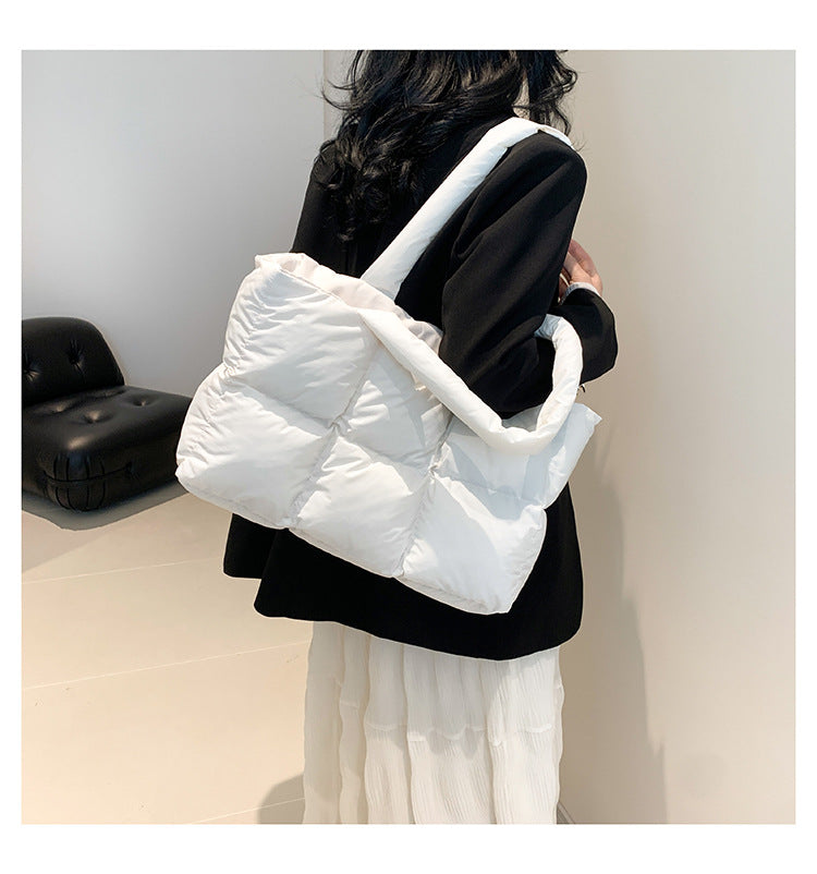 Women’s Quilted Waterproof Tote Shoulder Bag