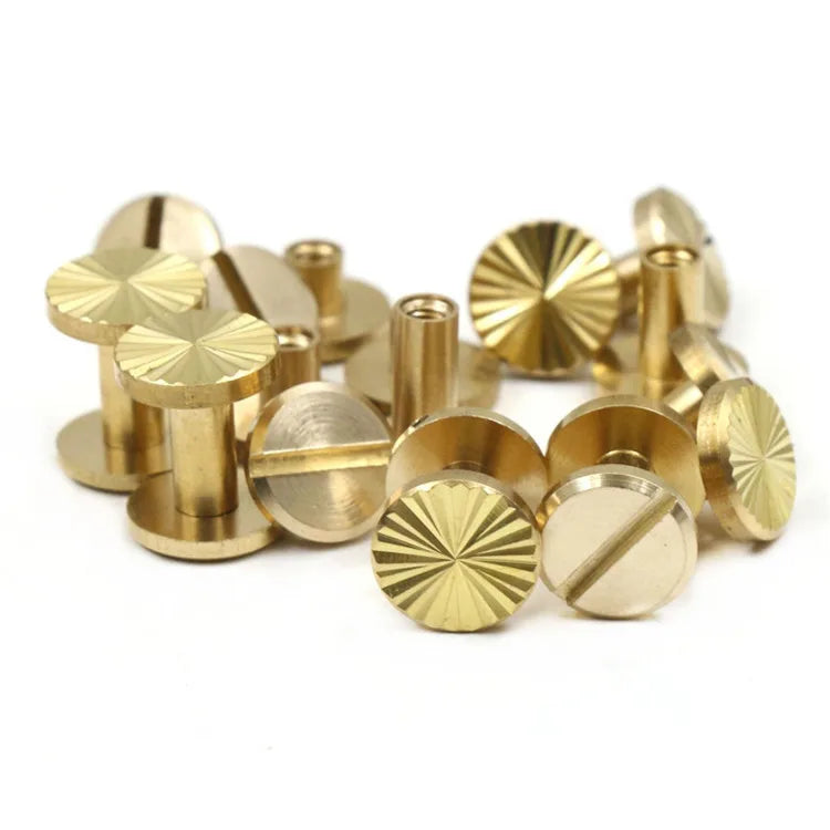 Solid Brass Chicago Screws for Leather Craft