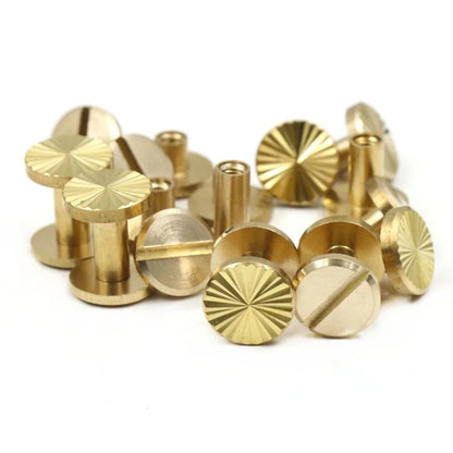 Solid Brass Chicago Screws for Leather Craft