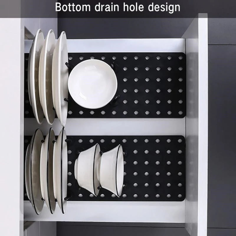 Adjustable Drawer Dish Drying Rack