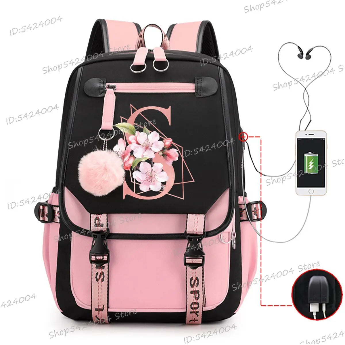 School & Travel Backpack with Laptop Compartment
