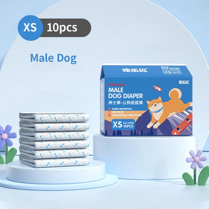 Dog Diapers – Disposable Leakproof Puppy Safety Pants