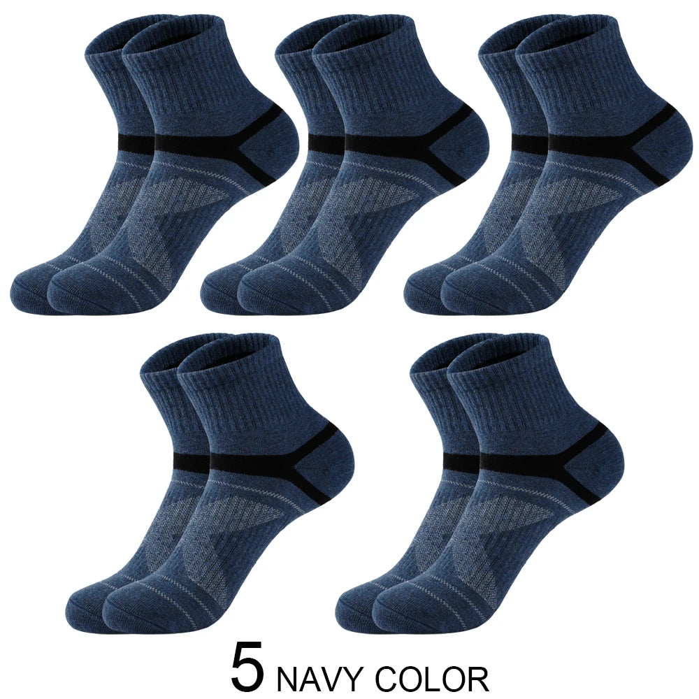 Men’s Cotton Sports Crew Socks 5 Pairs