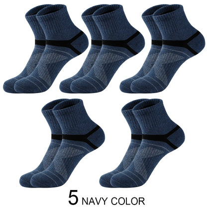 Men’s Cotton Sports Crew Socks 5 Pairs