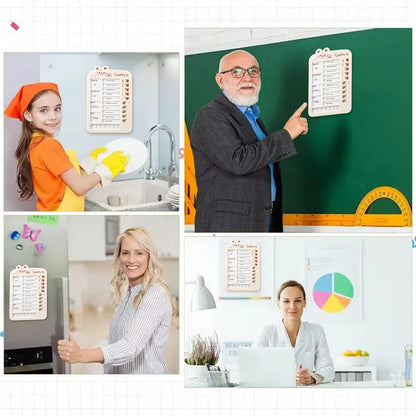 Reusable Kids Chore Chart Checklist Board