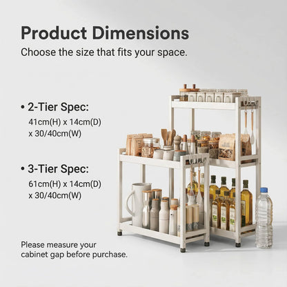 Wall-Mounted Kitchen Storage Shelf