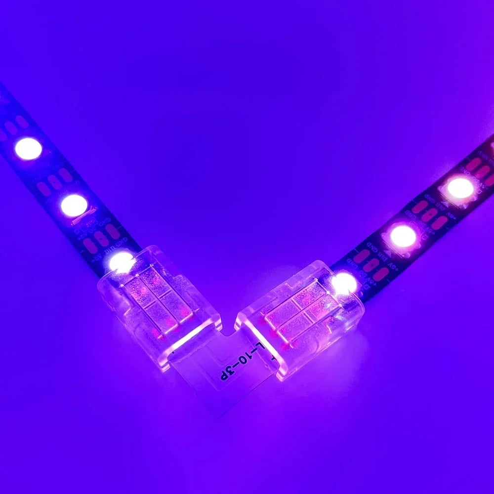 10mm Transparent LED Corner Connectors