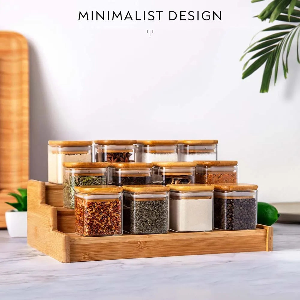 5oz Glass Jar Set with Spice Labels