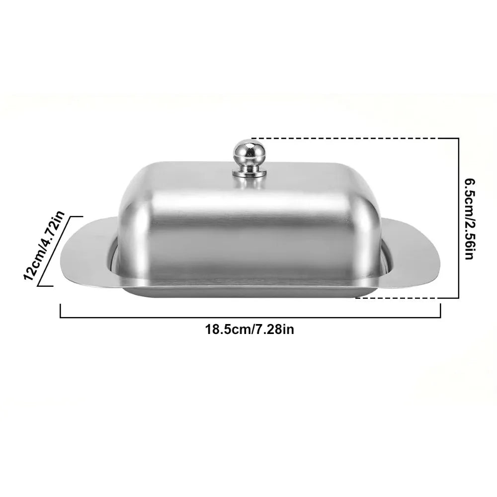 Stainless Steel Butter Dish Container