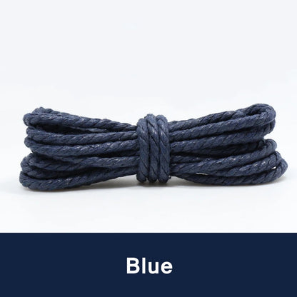 Round Waxed Cotton Shoelaces
