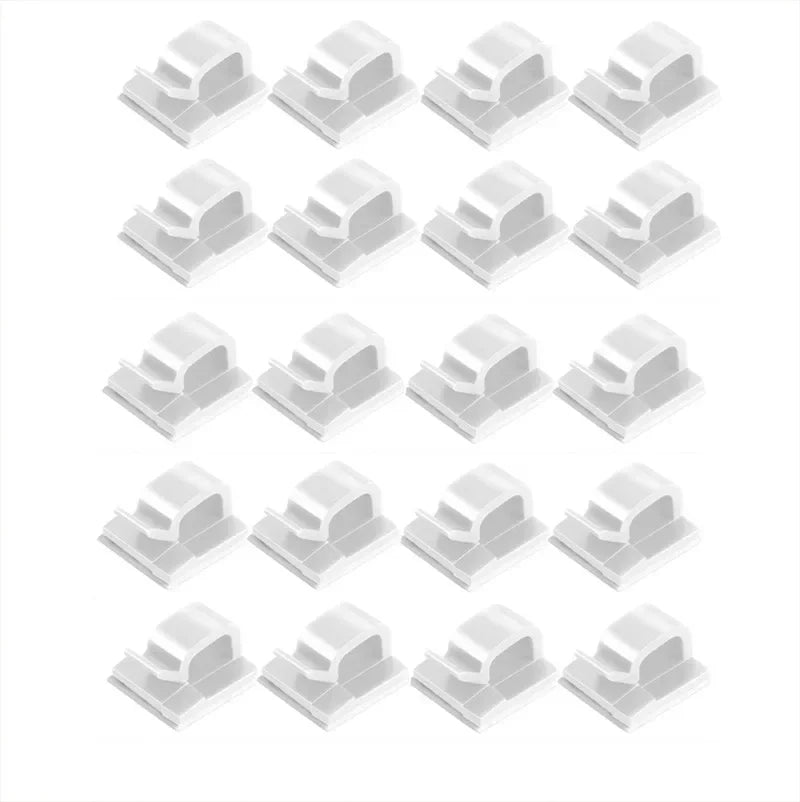 Adhesive Cable Holder Clips – Self-Stick Wire Management Organisers
