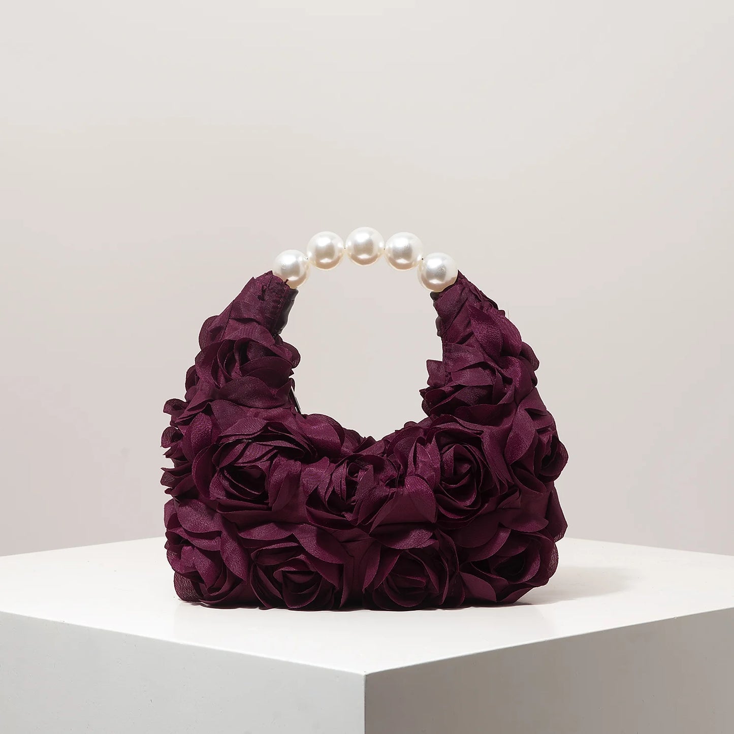 Floral Pearl Evening Party Handbag