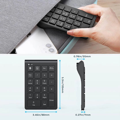 Rechargeable Bluetooth Numeric Keypad