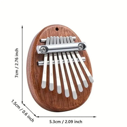 8-Key Mini Wooden Kalimba Thumb Piano