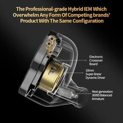 KZ ZSN Pro 2 Hybrid HiFi In-Ear Earphones