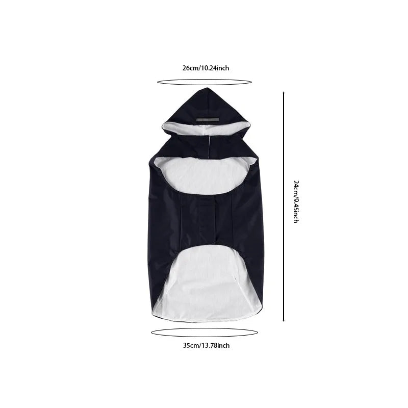 Waterproof Hooded Dog Raincoat