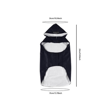 Waterproof Hooded Dog Raincoat