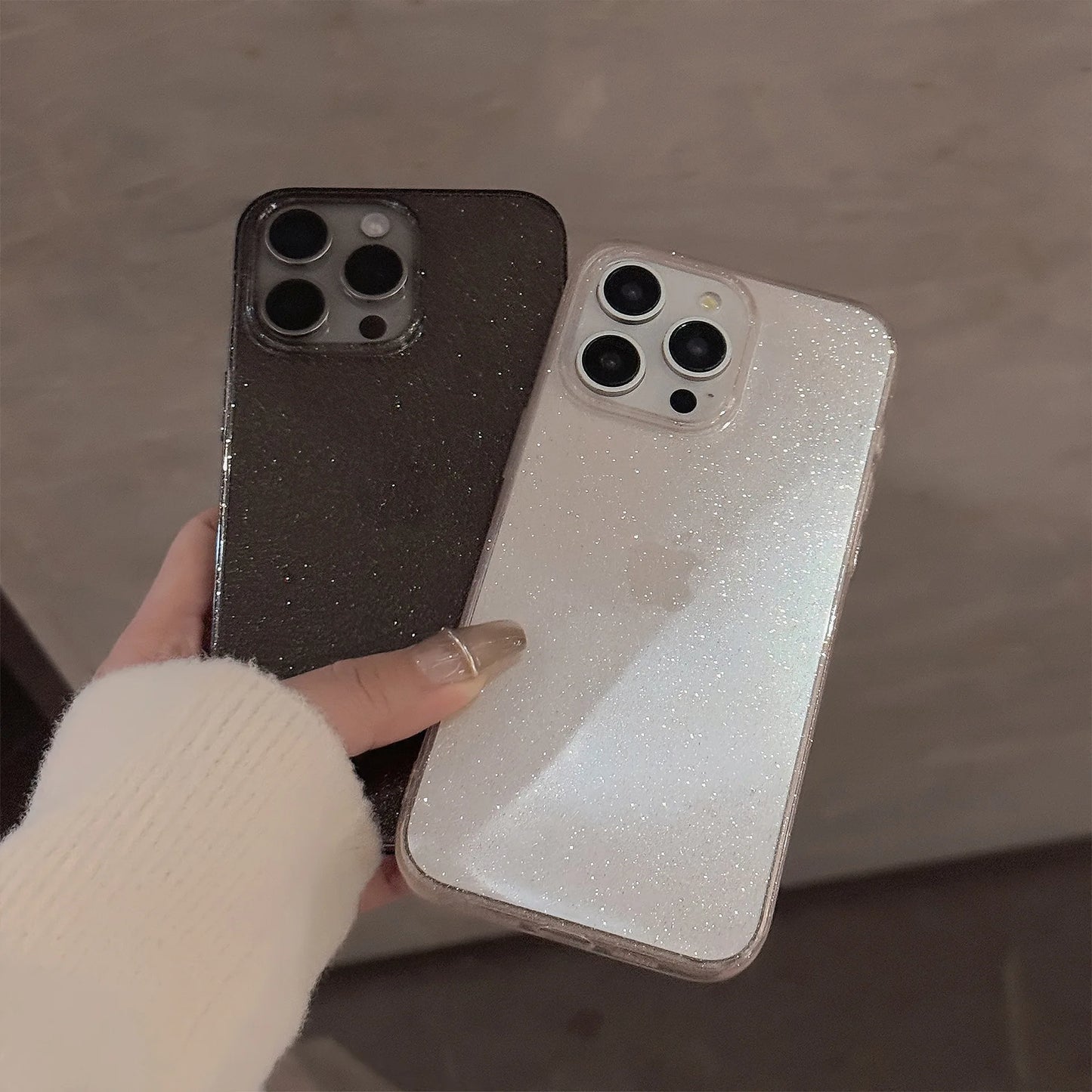 Glitter Clear iPhone Case