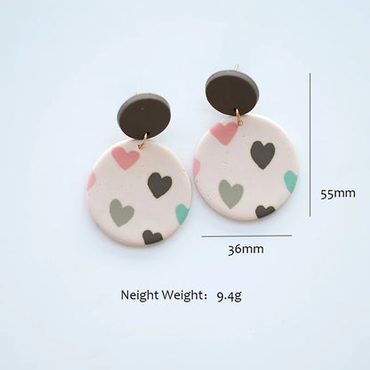 Heart Pattern Long Earrings