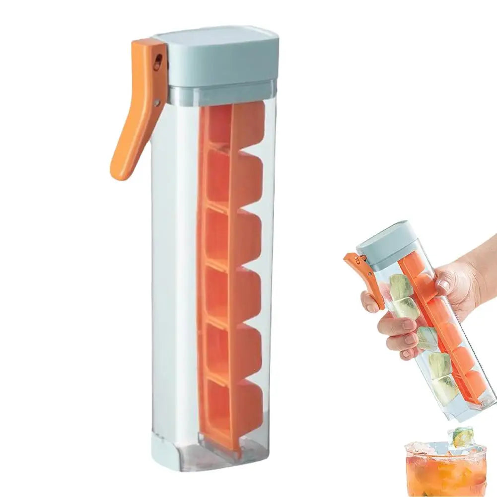 One-Press Silicone Ice Cube Maker with Storage Box