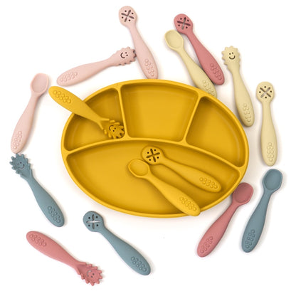 3pcs baby learning spoons utensils set