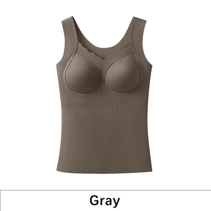 No-Bra Needed Heated Style Thermal Camisole