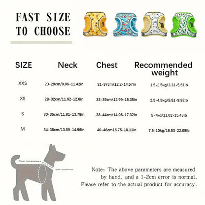 Breathable Mesh Dog Harness & Leash Set