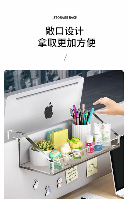 Hook-On Desk Organizer Shelf