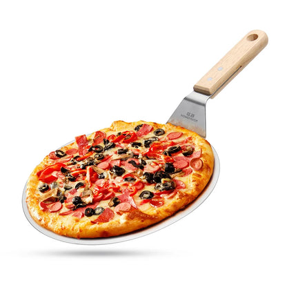 Stainless Steel Pizza Peel with Wooden Handle