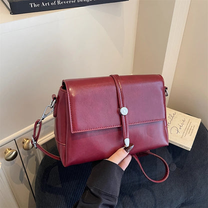 Vintage Flap Crossbody Satchel Bag