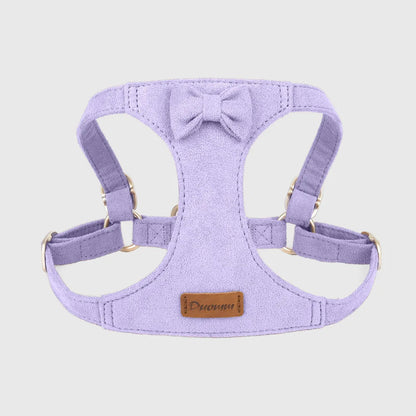 Premium Suede Dog Harness & Leash Set for Small Dogs