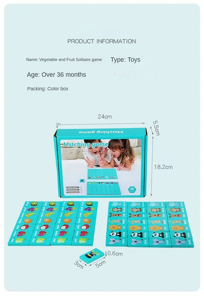 Children Hand Scratch Wooden Puzzle Toy