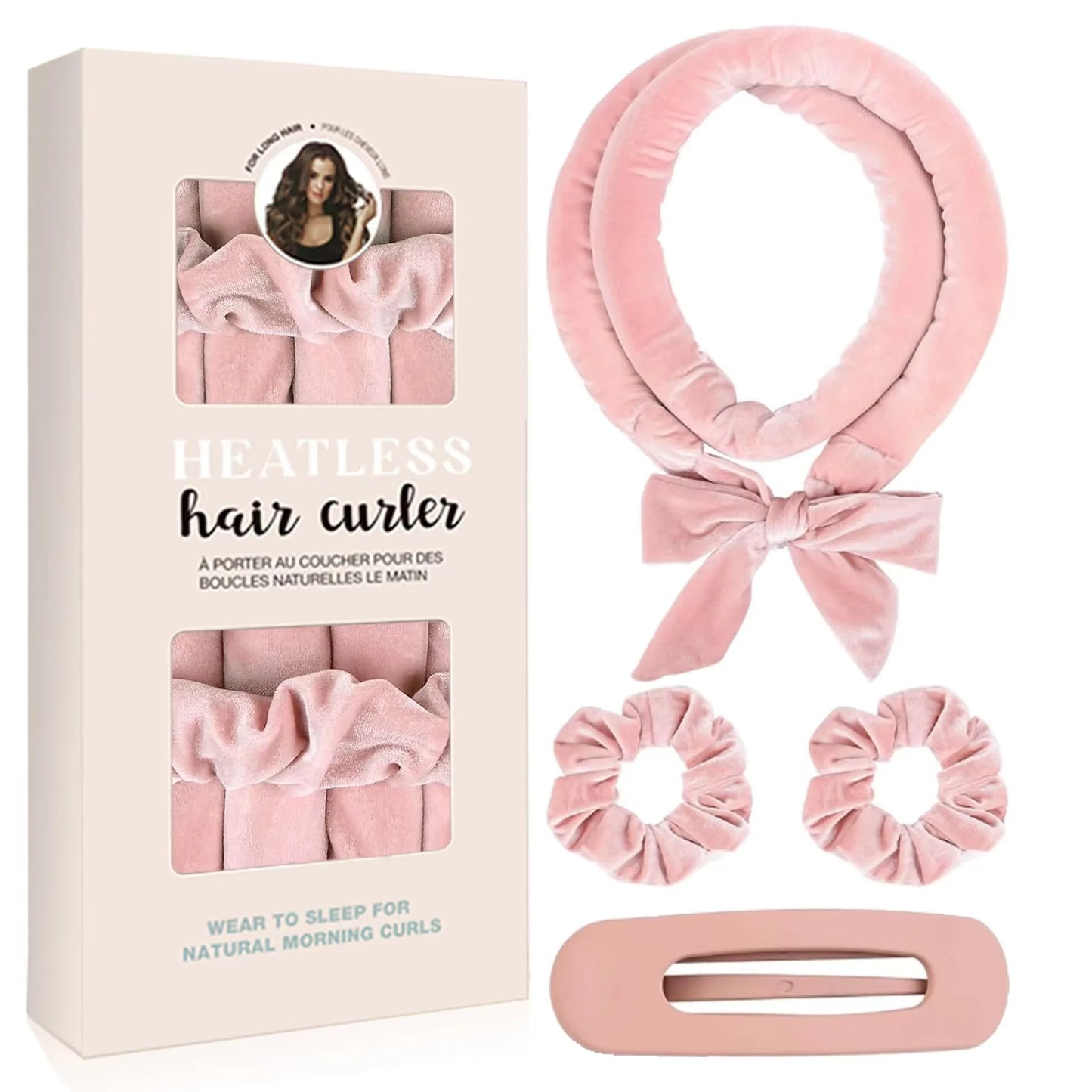 Heatless Curling Rod Headband Set