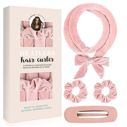 Heatless Curling Rod Headband Set