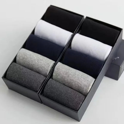 Men’s Cotton Business Crew Socks 10 Pairs