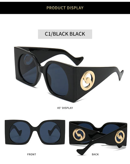 2023 New Vintage Oversized Square Sunglasses For Women