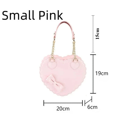 Heart-Shaped Lolita Crossbody Handbag