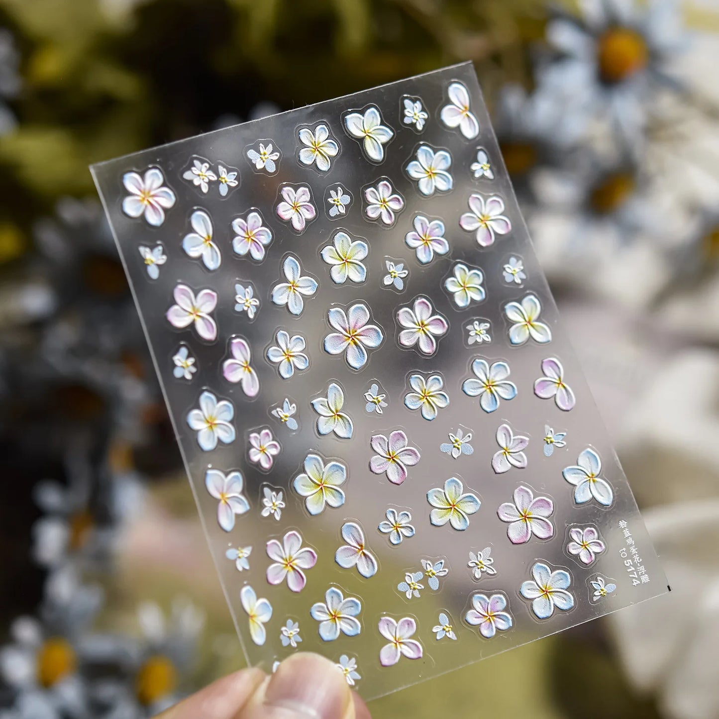 5D Cherry Blossom Nail Art Stickers