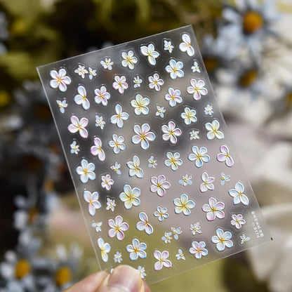5D Cherry Blossom Nail Art Stickers