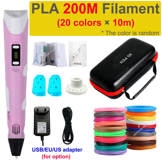 3D Printing Pen for Kids with Travel Case