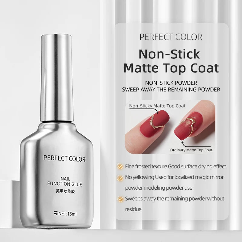 PERFECT COLOR No Wipe Gel Base & Top Coat Set