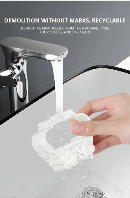 Wall Mounted Mop & Broom Holder Set
