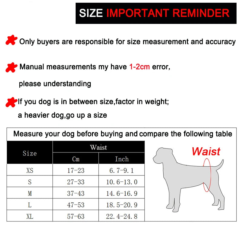 Reusable Male Dog Diaper Washable Pet Nappy