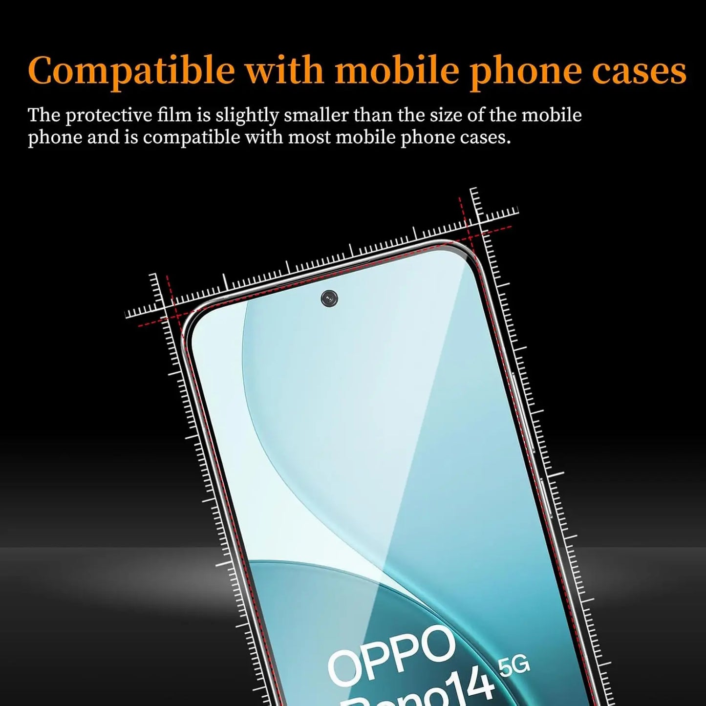 Tempered Glass Screen Protector for OPPO Reno 14